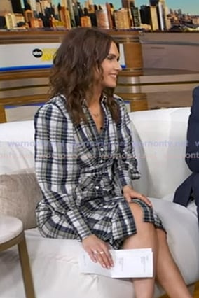 Sophie Flay's plaid shirtdress on Good Morning America