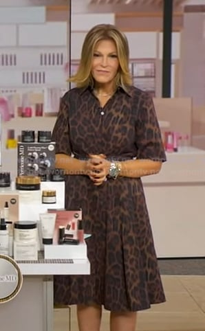 Tory's leopard print belted dress on Good Morning America
