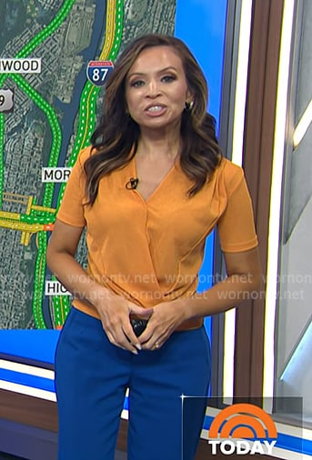 Adelle's orange top on Today