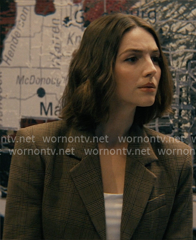 AJ's plaid blazer on Not Suitable For Work