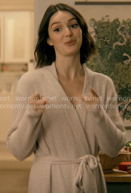 AJ's textured robe on Not Suitable For Work