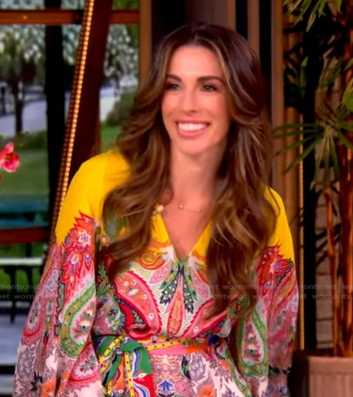 Alyssa's paisley print dress on The View