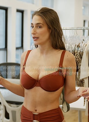 Amanda's brown bikini on In The City