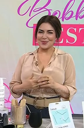 Bobbie's raffia belt on Today