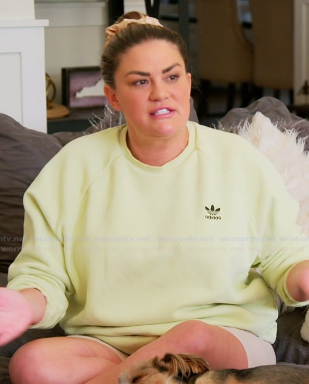 Brittany's lime green Adidas sweatshirt on The Valley