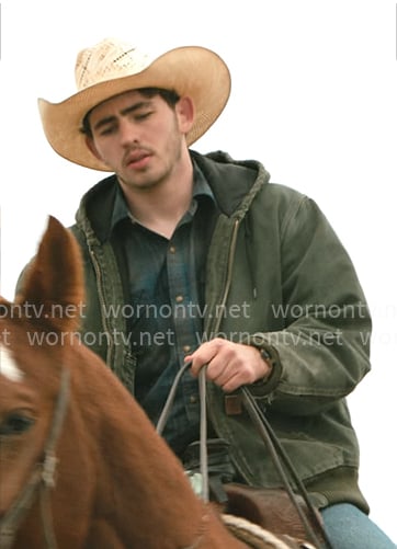 Carter's green hooded jacket on Dutton Ranch