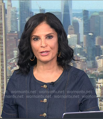 Darlene's indigo denim dress on Today