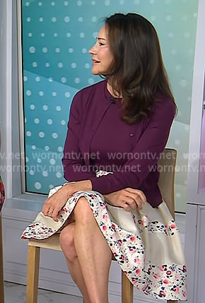 Dr. Samantha Boardman's floral mini skirt on Today