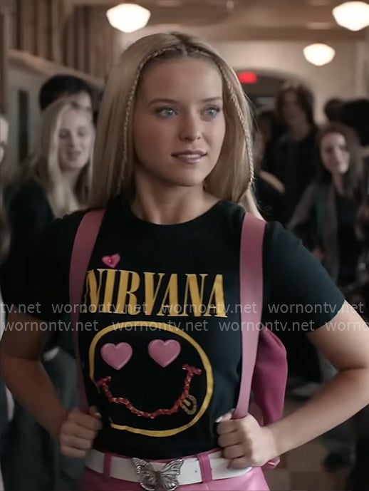 Elle's Nirvana tee on Elle