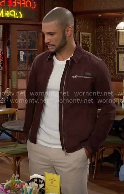 Holden's brown jacket on The Young and the Restless