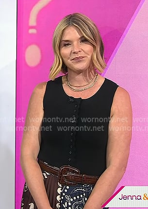 Jenna's brown leather belt on Today