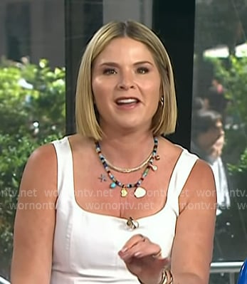 Jenna's multicolor beaded necklace on Today