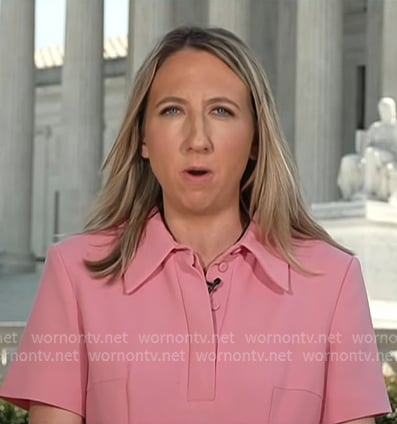 Julia Ainsley's pink collared dress on Today