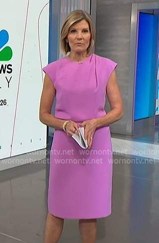 Kate's pink cap sleeve dress on NBC News Daily