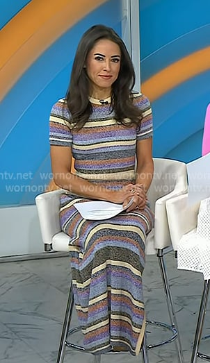 Kaylee's striped maxi dress on Today