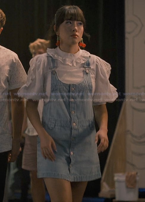 Lily's denim mini dress on Sweet Magnolias