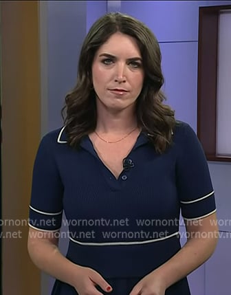 Liz's navy polo dress on Today