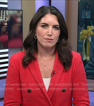 Liz's red tweed blazer on Today
