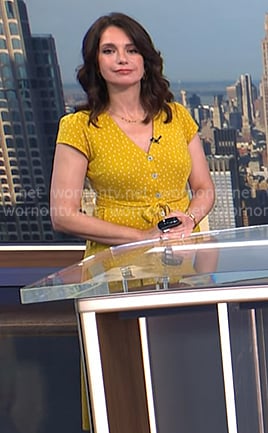 Maria's yellow polka dot dress on Today