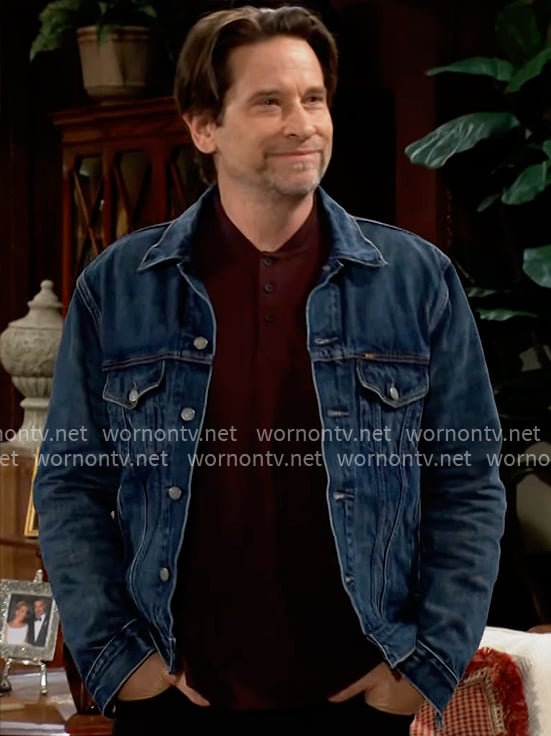 Matt's denim jacket on The Young and the Restless
