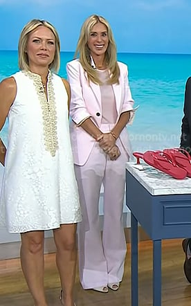 Sarah Eggenberger's pink blazer and pant on Today