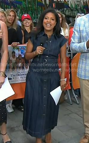 Sheinelle's denim midi dress on Today