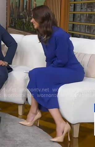 Sophie's beige heel pumps on Good Morning America