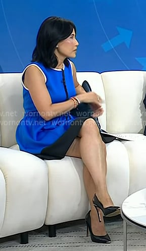 Vicky's black cutout pumps on Today