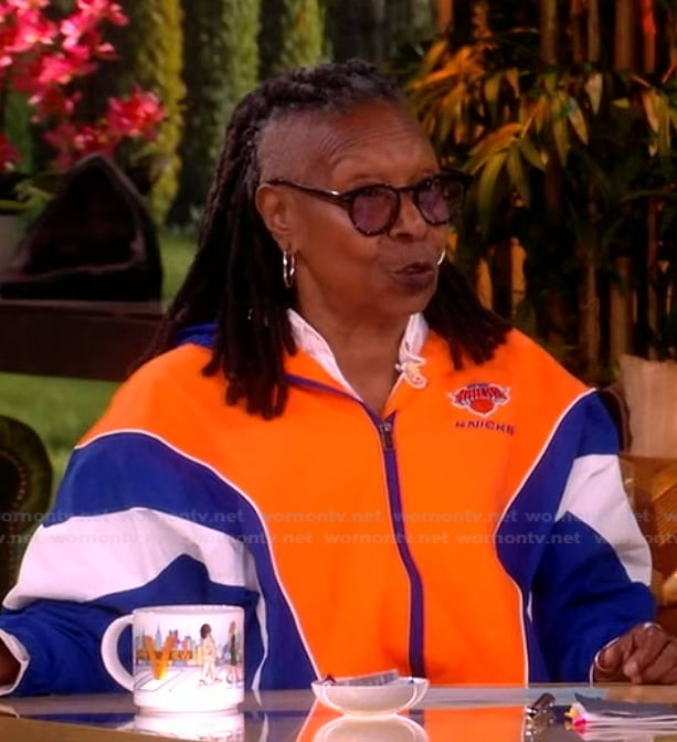 Whoopi's Knicks jacket on The View