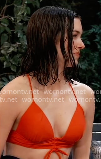 Willow's red bikini on General Hospital