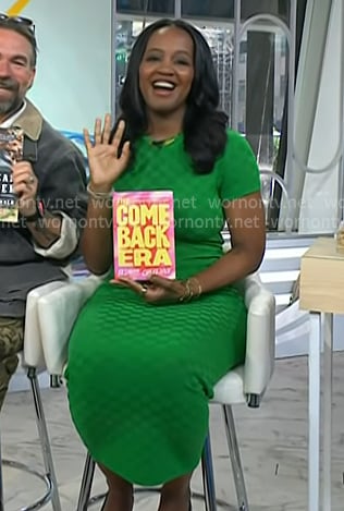 Yasmine Cheyenne's green checkered dress on Today
