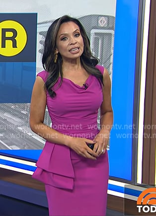Adelle's pink sheath dress on Today