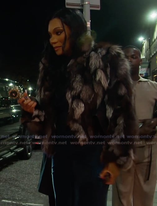 Angela's fur jacket on The Real Housewives of Atlanta