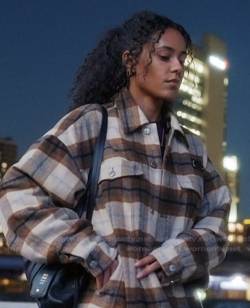 Ava's plaid jacket on Next Gen NYC