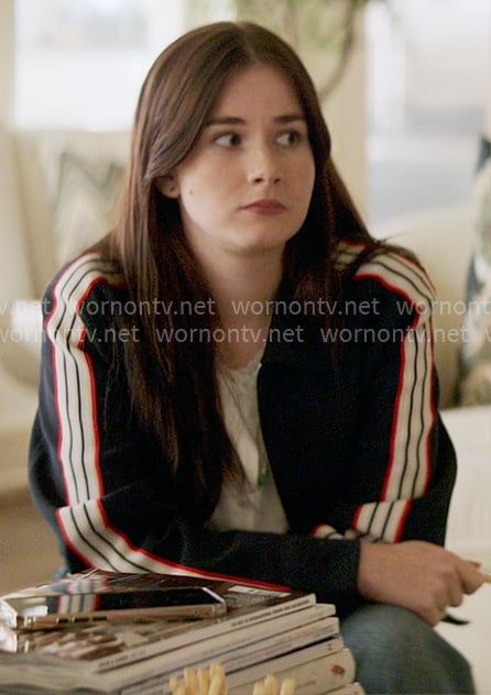 Caroline's track jacket on The Five Star Weekend