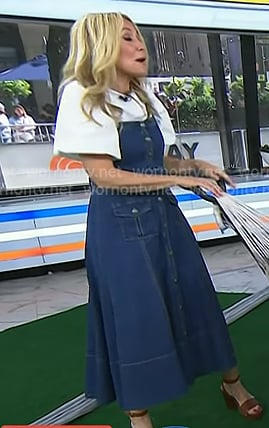 Chassie's denim midi dress on Today