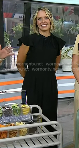 Dylan's black flutter sleeve jumpsuit on Today