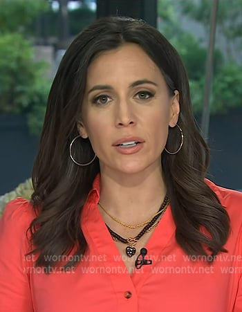 Hallie's brown heart pendant necklace on Today