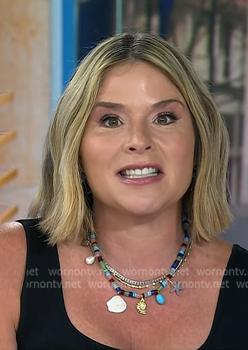 Jenna's multicolor beaded necklace on Today
