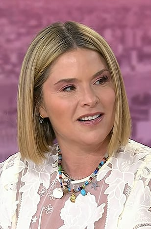 Jenna's multicolor beaded necklace on Today
