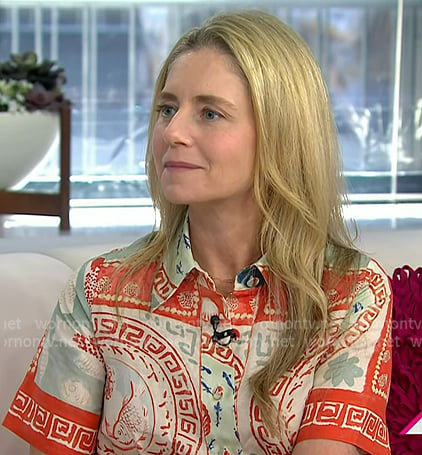 Jenny Jackson's printed shirtdress on Today