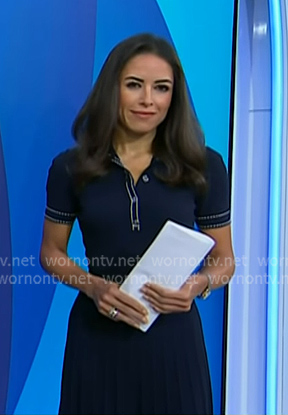 Kaylee's navy polo dress on Today