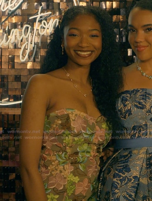 Kenya's floral sheer dress on The Chi