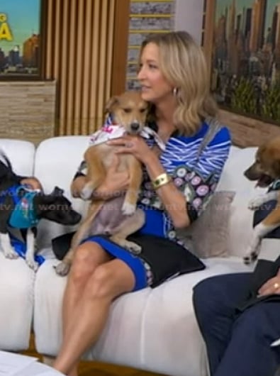 Lara's printed dress on Good Morning America
