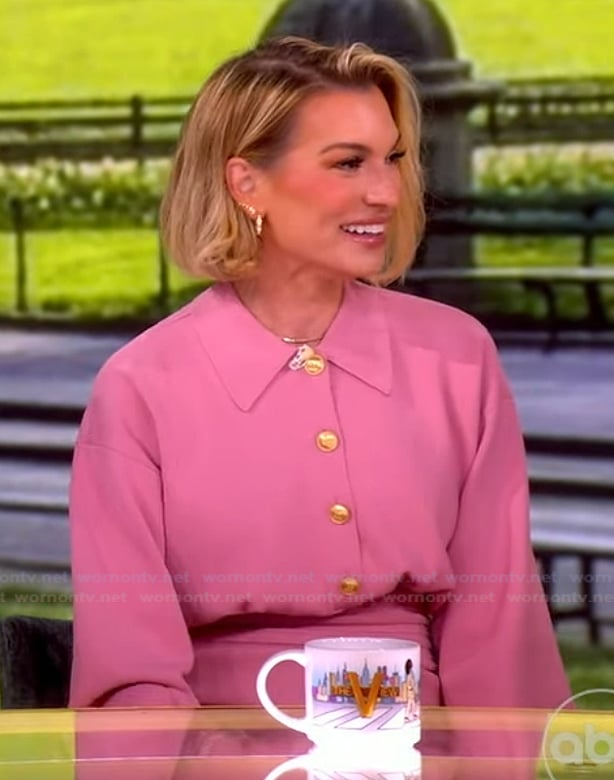 Lindsay Hubbard's pink dress on The View
