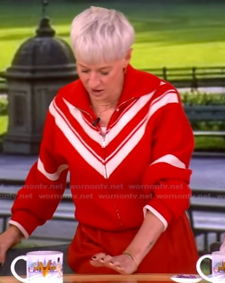 Megan Rapinoe's red varsity sweater on The View