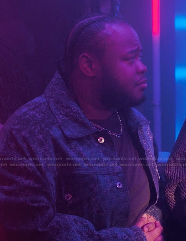 Papa's metallic logo jacket on The Chi