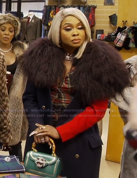 Phaedra's plaid dress on The Real Housewives of Atlanta