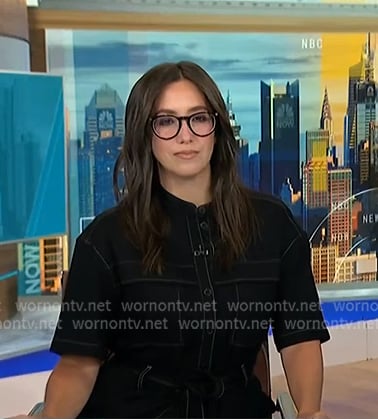 Savannah's black utility jumpsuit on NBC News Daily