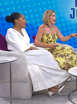 Sheinelle's white heel pumps on Today